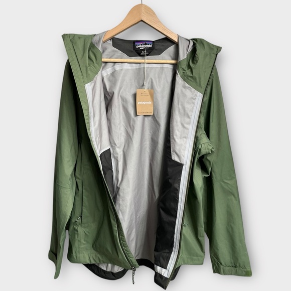Patagonia Granite Crest Rain Jacket Women’s XL Terrain Green Waterproof $270 - Picture 5 of 10